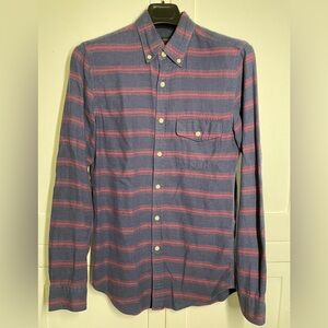 J. Crew Mens Stripe Button Down Shirt